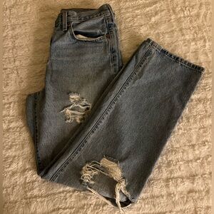 Levi’s 501 90’s Ripped Women’s Jeans - Light Wash